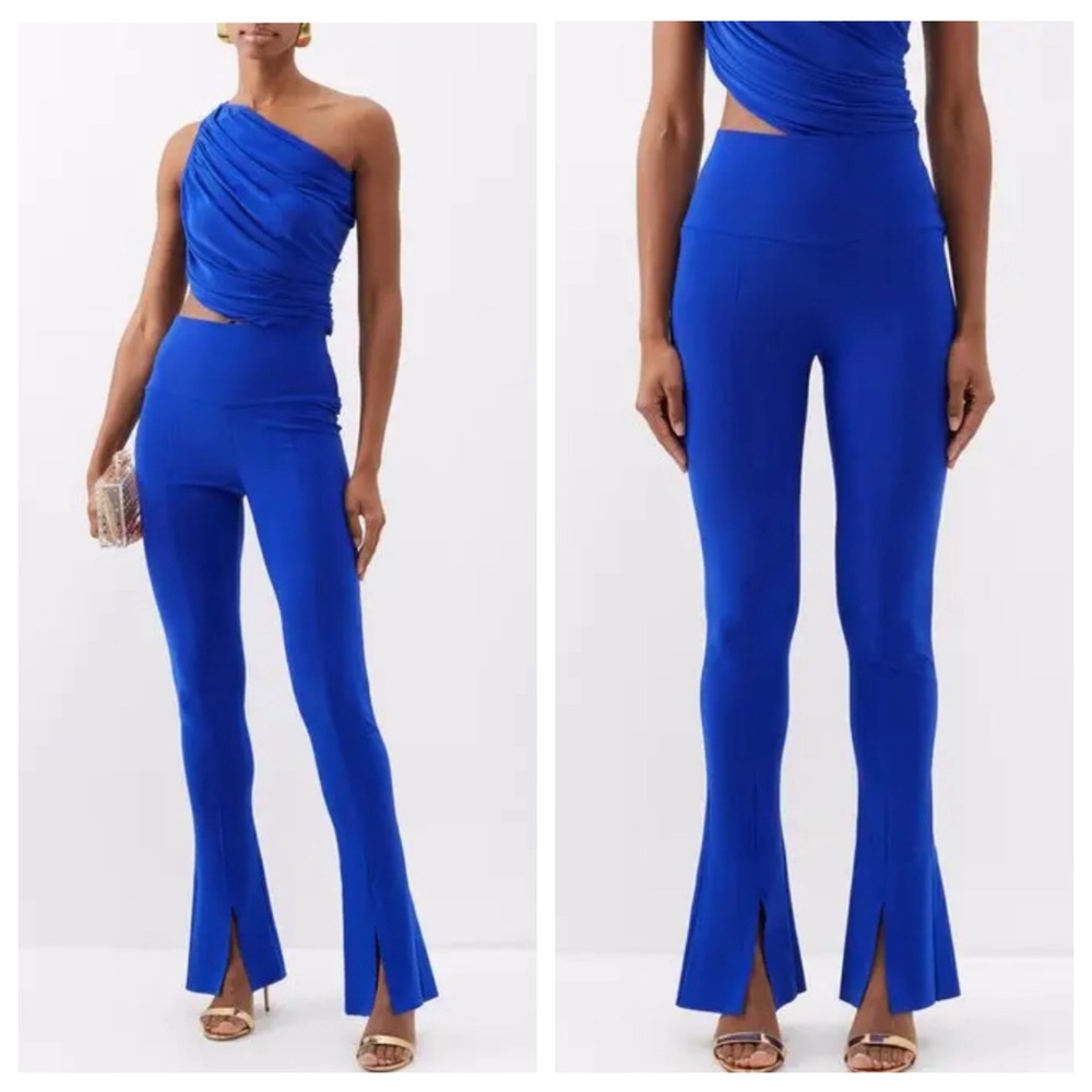 Norma Kamali Spat Leggings in Cobalt Blue